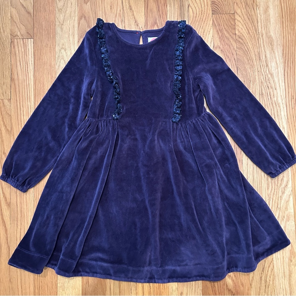 Mini Boden 6/7 Velour Dress